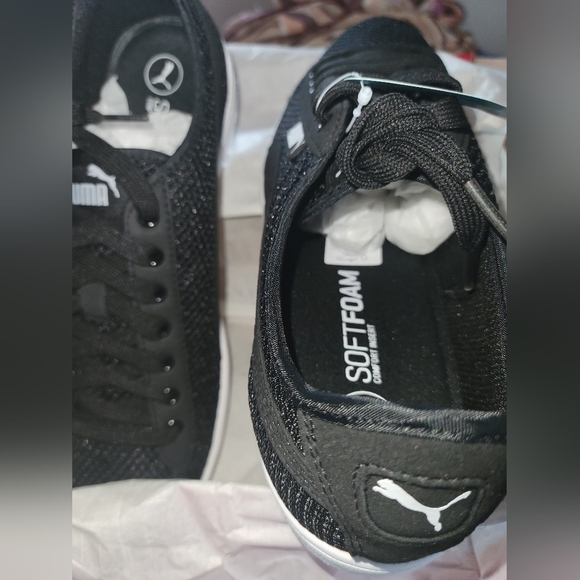 Puma Vikky Mesh FM Sneakers - Puma Black & Puma White, Sz: 11 - Picture 3 of 5